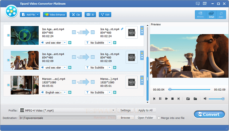 Tipard Video Converter Platinum License Key Free