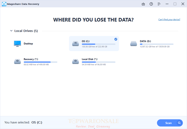 Magoshare Data Recovery Free License Code