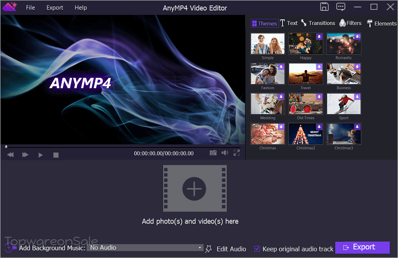 anymp4 video editor coupon codes