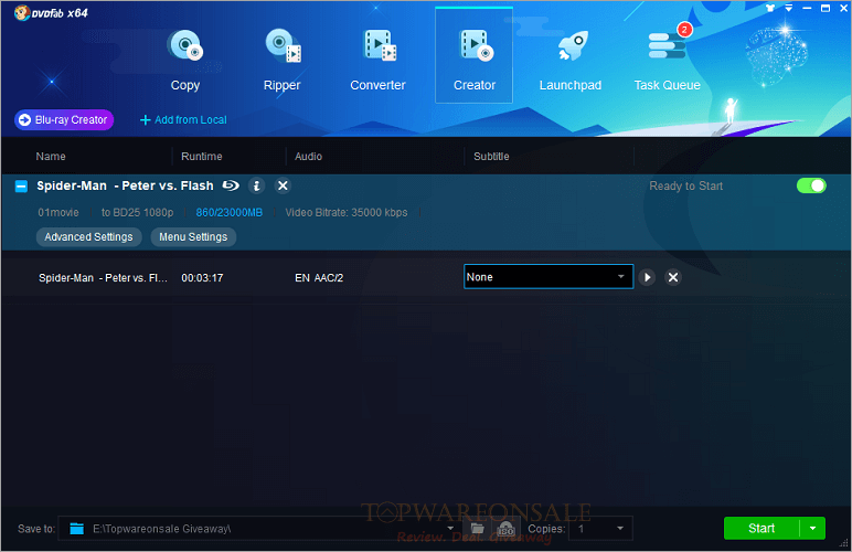 DVDFab Blu-ray Creator Free License Key Coupon Code