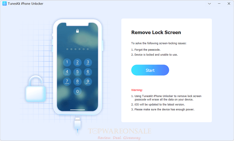 TunesKit iPhone Unlocker Giveaway License Code Free