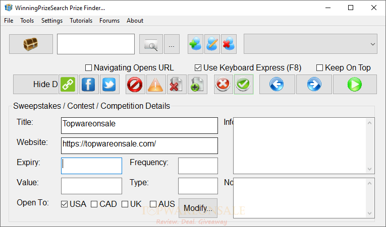 Winning Prize Search PRO Giveaway License