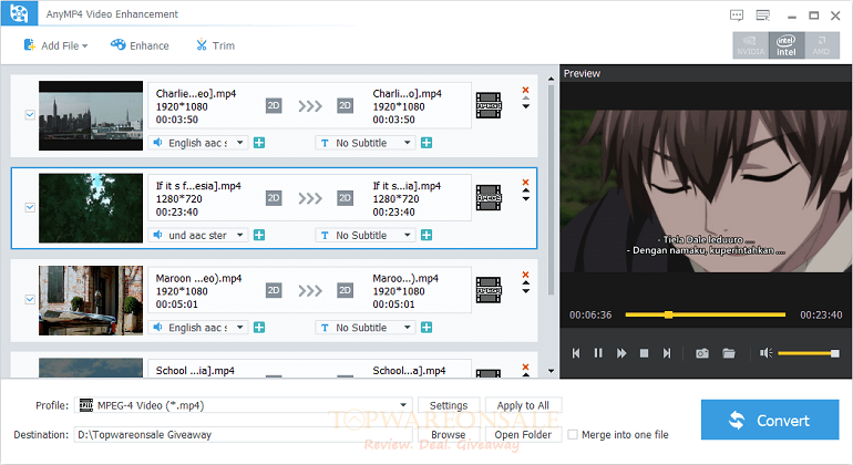 AnyMP4 Video Enhancement License Key Giveaway
