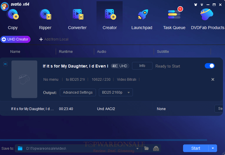 DVDFab UHD Creator Free License Key Giveaway