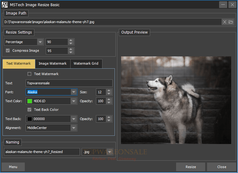 MSTech Image Resize Basic Giveaway Free License Code