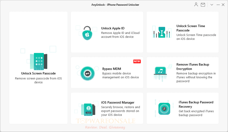 AnyUnlock – iPhone Password Unlocker Free License Code