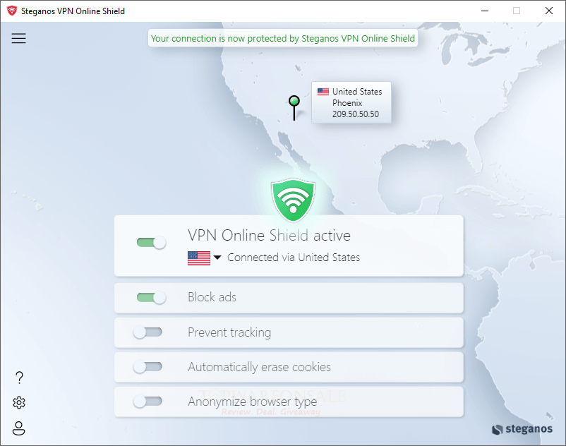 Free License Code Steganos VPN Online Shield