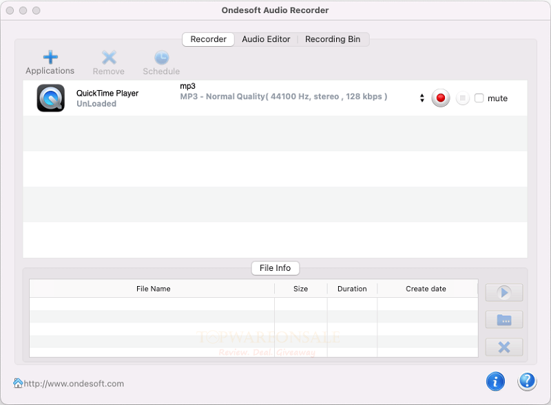 Ondesoft Audio Recorder for Mac Free Key