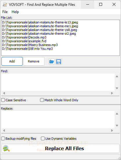 Vovsoft Find And Replace Multiple Files Free Key