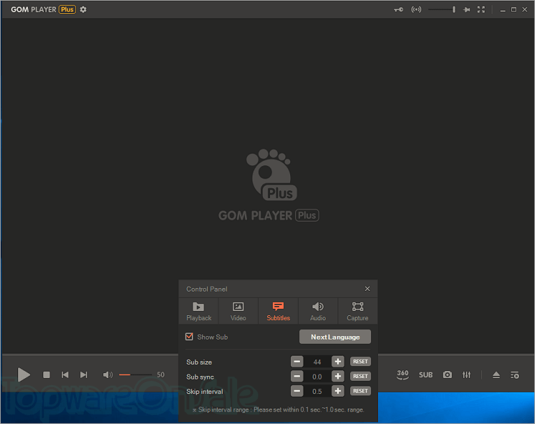 gom player plus screenshot gom player plus screenshot