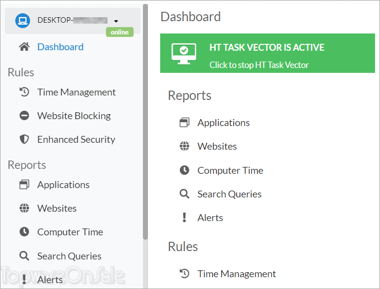 ht task vector screenshot