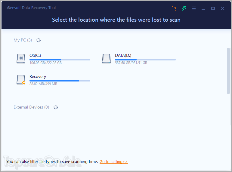 ibeesoft data recovery screenshot