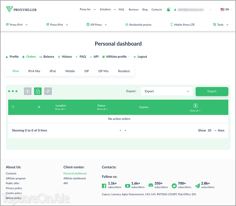 proxy seller screenshot