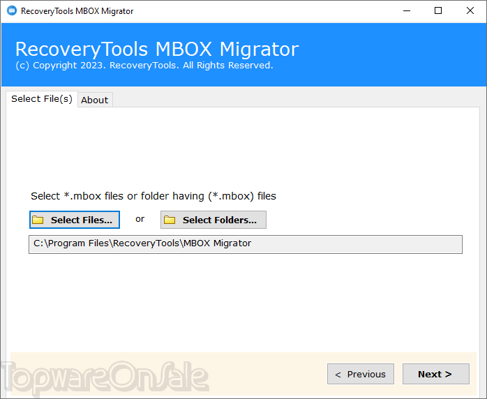 recoverytools mbox migrator screenshot