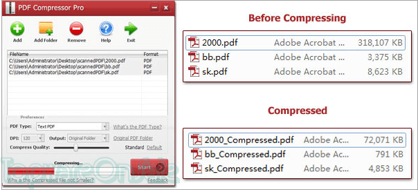 reezaa pdf compressor pro screenshot