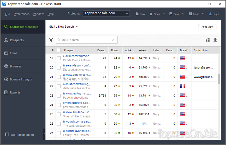 seo powersuite linkassistant screenshot