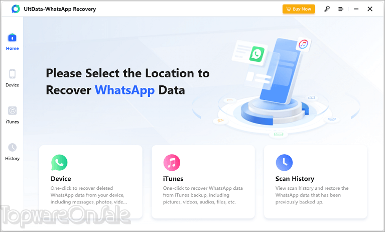 tenorshare ultdata whatsapp recovery screenshot