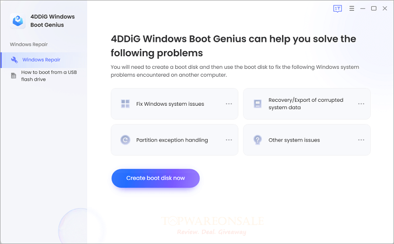Tenorshare 4DDiG Windows Boot Genius Giveaway Code