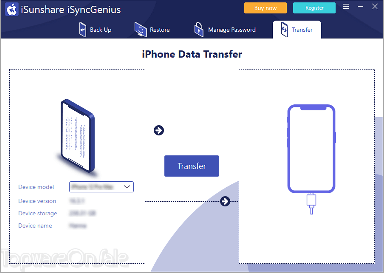 isunshare isyncgenius screenshot