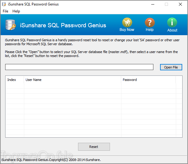 isunshare sql password genius screenshot isunshare sql password genius screenshot