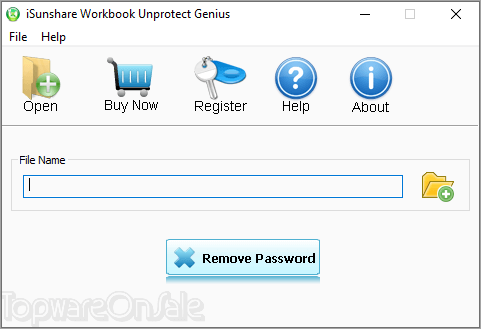 isunshare workbook unprotect genius screenshot
