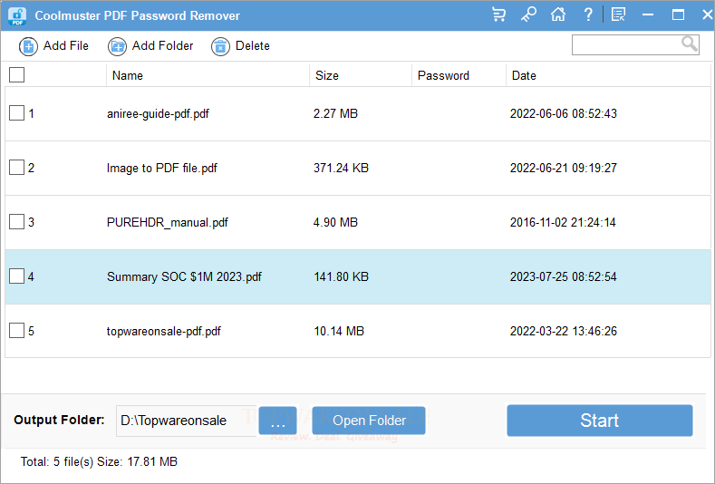 Coolmuster PDF Password Remover Giveaway Free