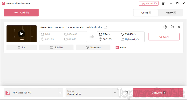 icecream video converter pro screenshot