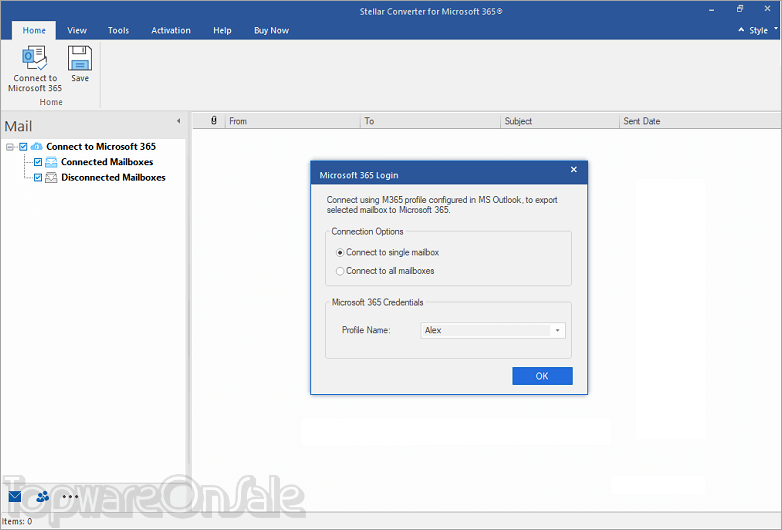 stellar converter for office 365 screenshot