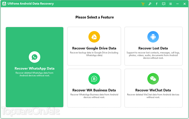 ultfone android data recovery screenshot