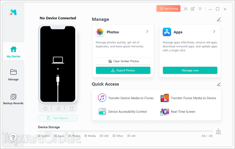 ultfone ios data manager screenshot