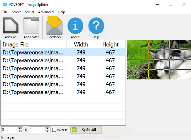 Vovsoft Image Splitter Giveaway Code