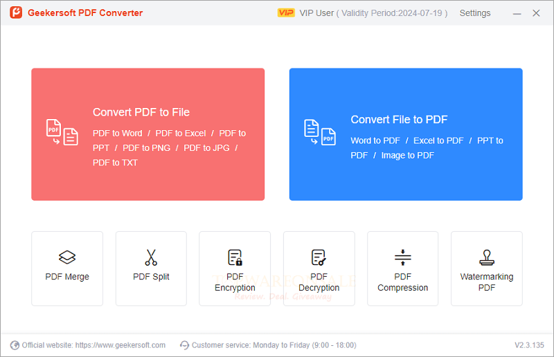 Geekersoft PDF Converter Giveaway Code