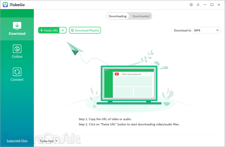 itubego youtube downloader screenshot