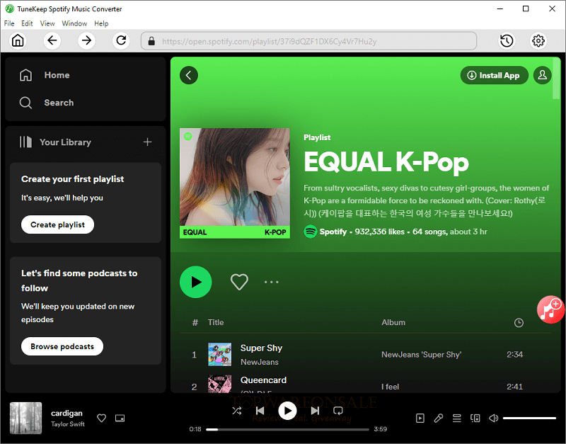 TuneKeep Spotify Music Converter 