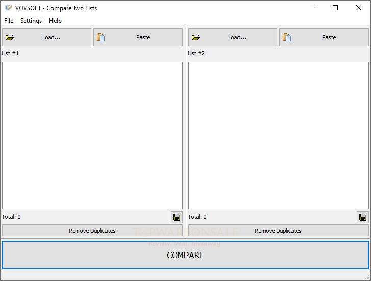 Vovsoft Compare Two Lists License Code Free