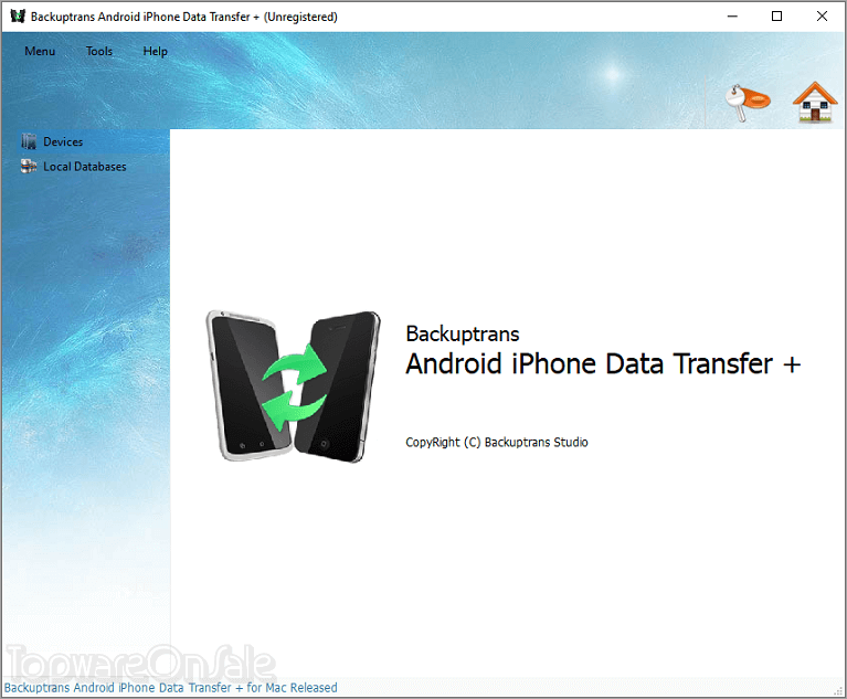 backuptrans android iphone data transfer screenshot