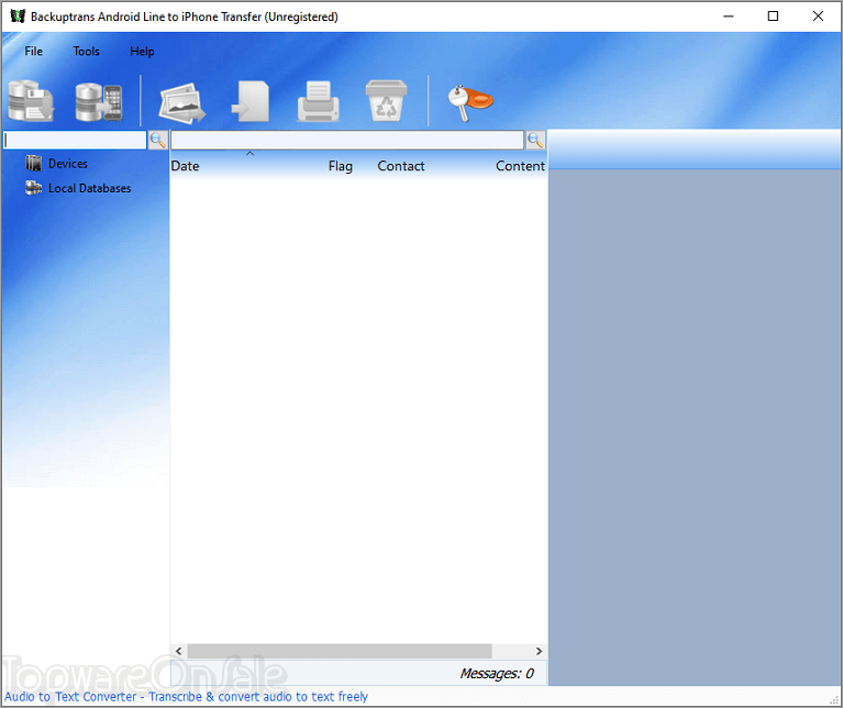 backuptrans android line to iphone transfer screenshot