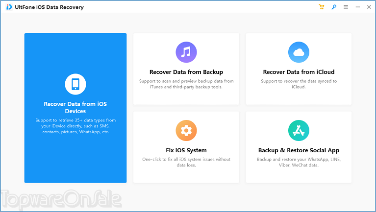 ultfone ios data recovery screenshot
