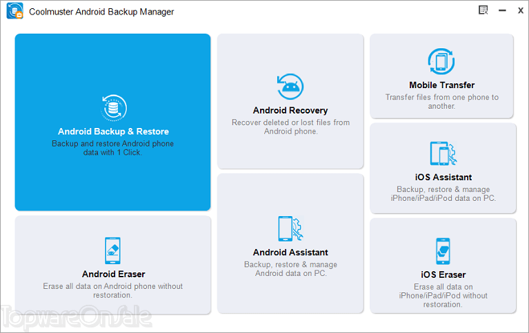 coolmuster android backup manager screenshot