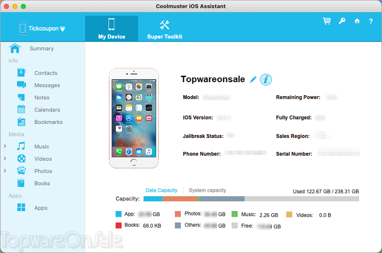 coolmuster ios assistant for mac screenshot