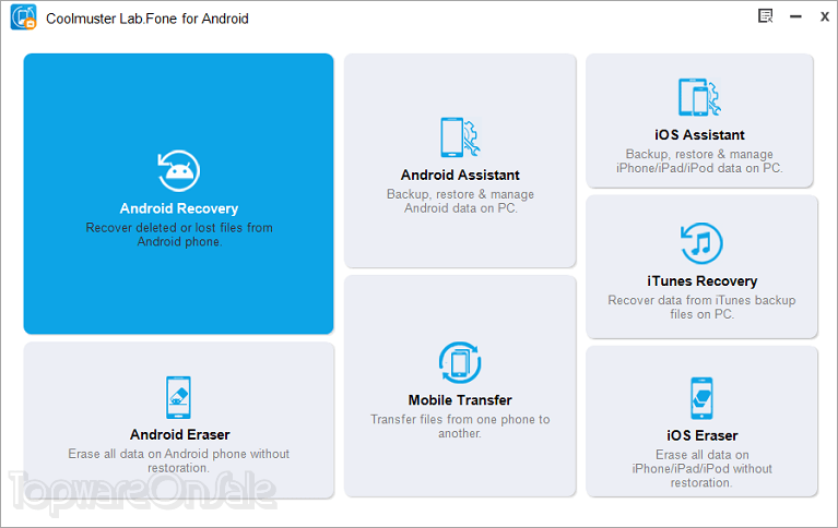 coolmuster lab fone for android screenshot