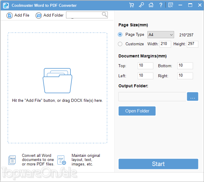 coolmuster word to pdf converter screenshot
