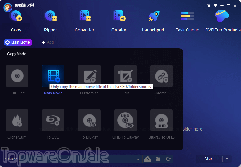 dvdfab uhd copy screenshot
