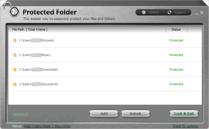 iobit protected folder screenshot