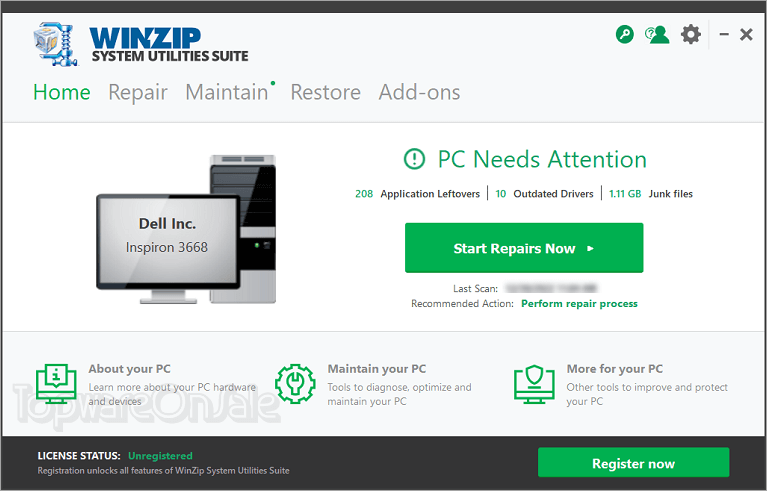 winzip system utilities suite screenshot winzip system utilities suite screenshot