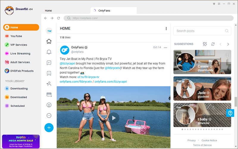 StreamFab OnlyFans Downloader Giveaway Code Free