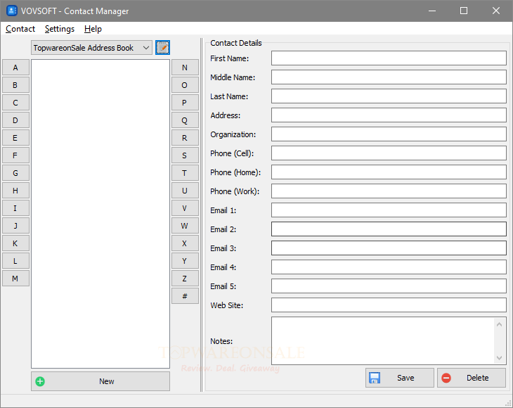 Vovsoft Contact Manager Free License Code