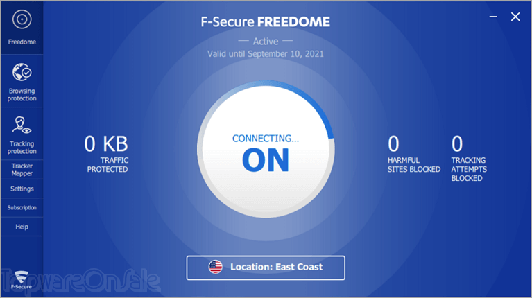f secure vpn screenshot