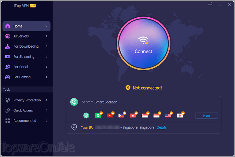 itop vpn screenshot