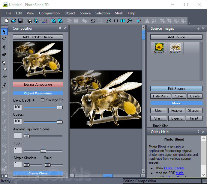 mediachance photo blend 3d screenshot